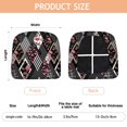 thumbnail image 3 of Pioneer Flower Seat Covers for Dining Room Chairs Set Of 4,Stretch Printed Washable Chair Seat Cover with Elastic Ties and Button,Removable Waterproof Couch Cushion Covers, 3 of 6