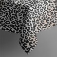 thumbnail image 3 of Black and Tan Leopard Print Rectangle Tablecloth 60"x120",Waterproof Polyester Rectangle Table Cloth, Wipeable Spillproof Polyester Tablecloth for Dining, Camping, Indoor and Outdoor, 3 of 6
