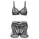 thumbnail image 2 of Gibobby Conjuntos de bragas de encaje Lencería de Mujer de Encaje Sexy Mesh de Dormir Boudoir Outfits Lingerie Plus Size Body Lencería Conjunto De Lencería Sexy(Negro, G), 2 of 5