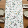 thumbnail image 5 of Table Runners 120 Inches Long Dress Scarves, Spring Flowers Farmhouse Coffee/Dining/Kitchen Table Runner for Living Room, Yellow Pink Floral Leaves Country Farm Plants 13x120 Inch, 5 of 9