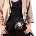 thumbnail image 4 of HELLHERO Colorful Panda 2 Zippers Crossbody Sling Bags Polyester for Unisex, 4 of 7