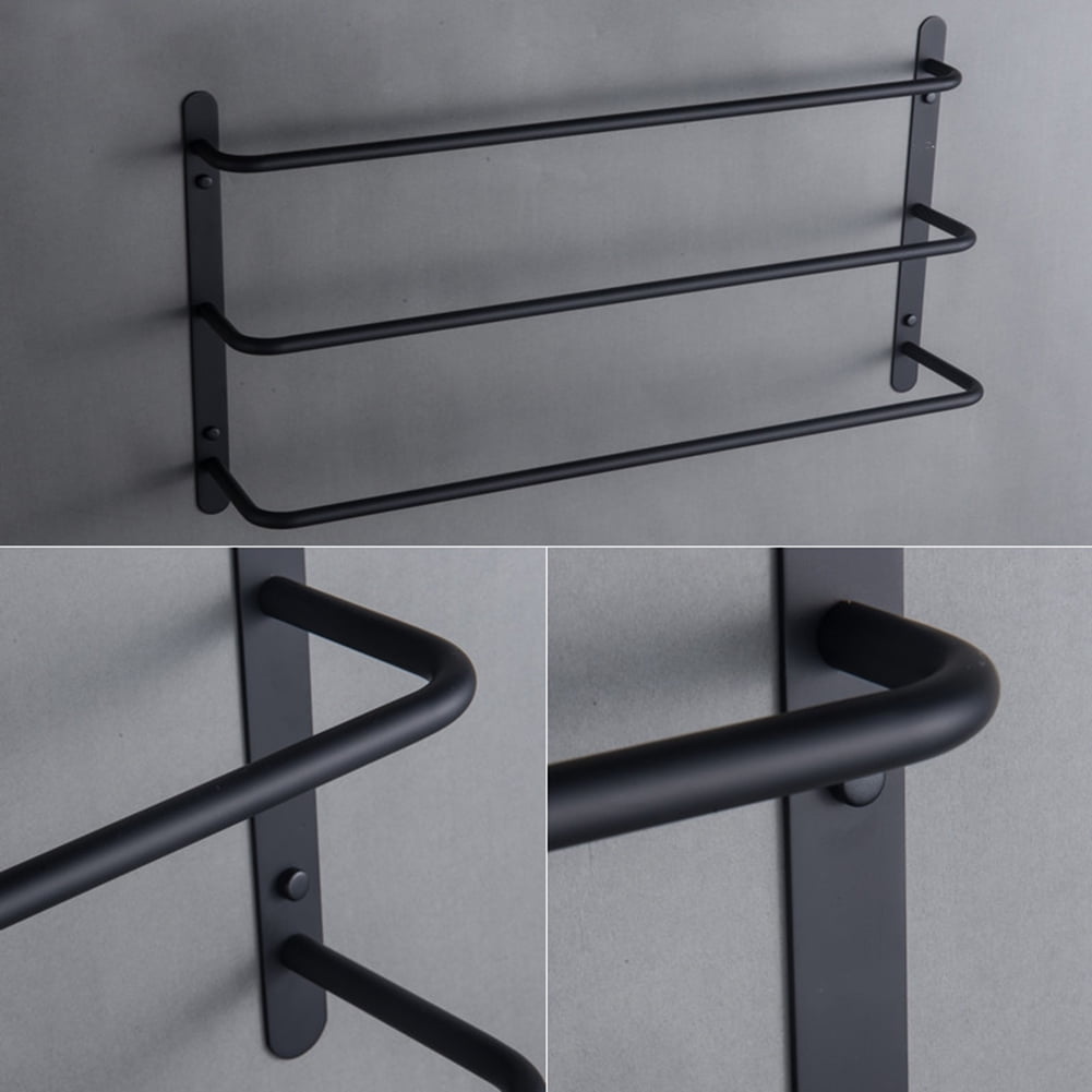 Kepooman 3-Tiers Bath Towel Bar, Stainless Steel Towel Rack Luxury, Towel Rack Towel Bars, Black Kepooman 3-Tiers Bath Towel Bar, Stainless Steel Towel Rack Luxury, Towel Rack Towel Bars, Black