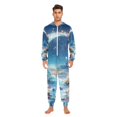 thumbnail image 3 of FORMRS Onesies Pajama for Adults Unisex Hoodie Winter Jumpsuit One Piece Sleepwear, Sizes S-2XL, Floral Moon, 3 of 7