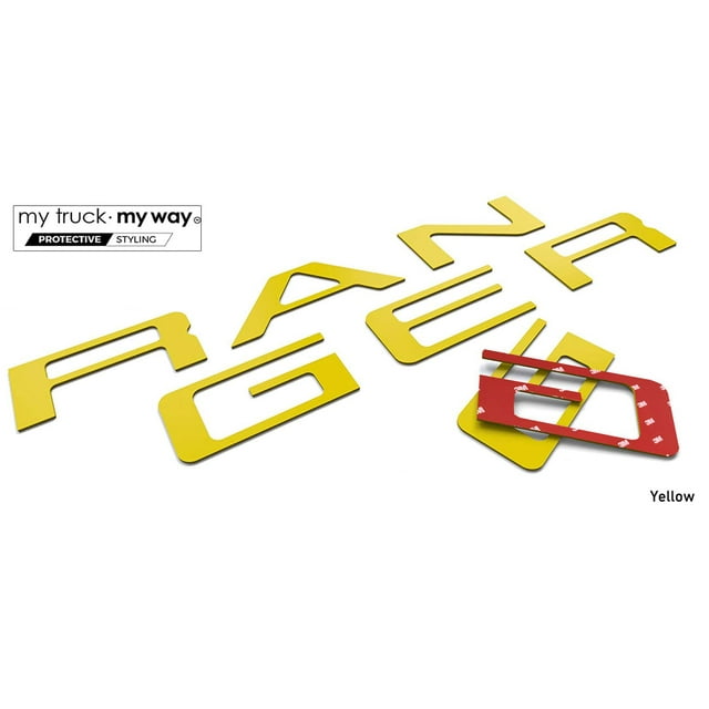 my car my way Tailgate Letters Compatible with Ford Ranger 2019-2021 | 3M Adhesive & 3D Domed | Precision Fit | Water Resistant