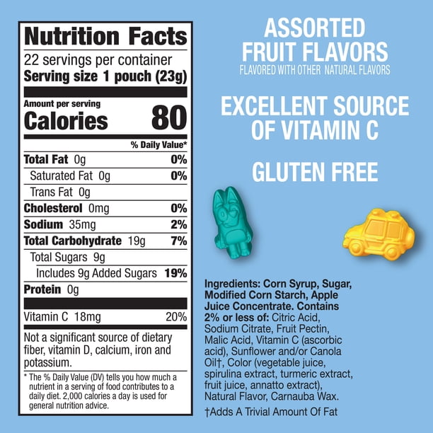 Bluey Fruit Snacks 22p - Fruit snack bins - Walmart Business Supplies