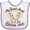 White and Lavender, variant on Inktastic My Great Aunt Loves Me Elephant Boys or Girls Baby Bib