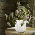 thumbnail image 5 of Better Homes & Gardens 16"W x 16"L x 15.8"H Ellan White Resin Plant Pot Planter, 5 of 7