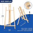 thumbnail image 3 of 2pcs 17 Inch Tabletop Easels,Easel Stand for Painting, 3 of 5