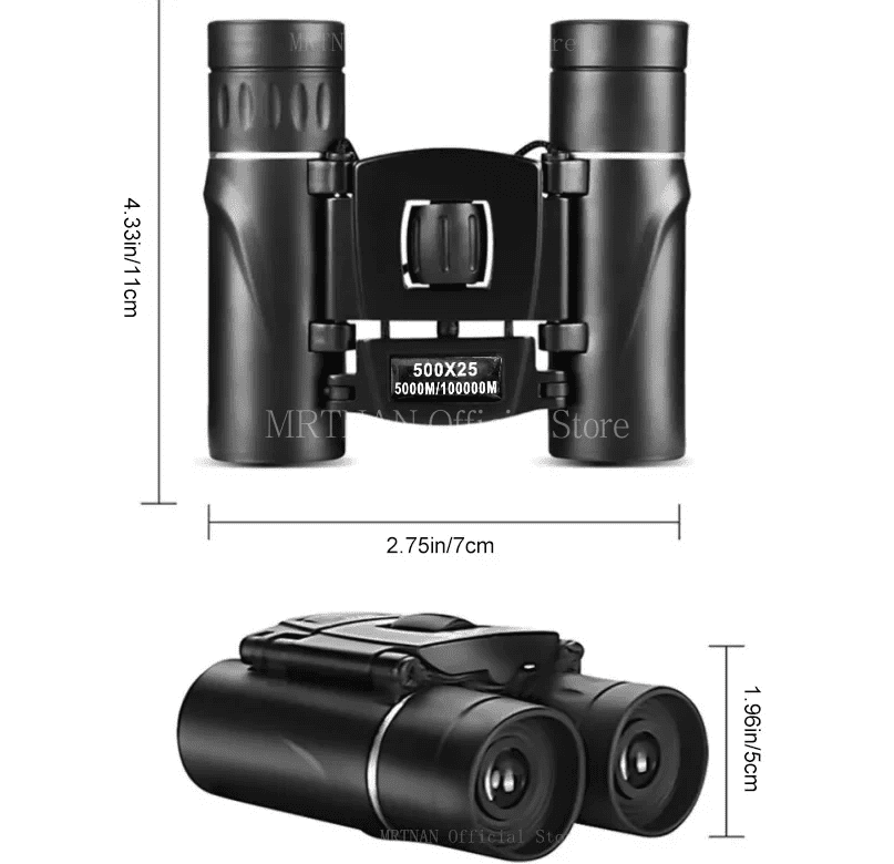 500x25 Zoom HD Telescope Professional BAK4 Powerful Binoculars Long Range Portable Monocular or Camping Tourism Outdoor