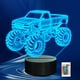 thumbnail image 1 of Lámpara CoolGift Mart Monster Trucks, luz nocturna LED 3D, 1 of 7
