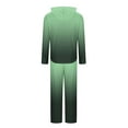 thumbnail image 3 of AUNVITO Women's Striped Hooded Tracksuit Set with Pockets, Drawstring Waist & Relaxed Fit 2-Piece Sportswear Outfit, 3 of 5