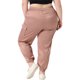 thumbnail image 3 of Pantalones cargo de satén para mujer de tallas grandes Agnes Orinda con cintura elástica y bolsillos, longitud hasta el tobillo, 4X, color rosa, 3 of 6