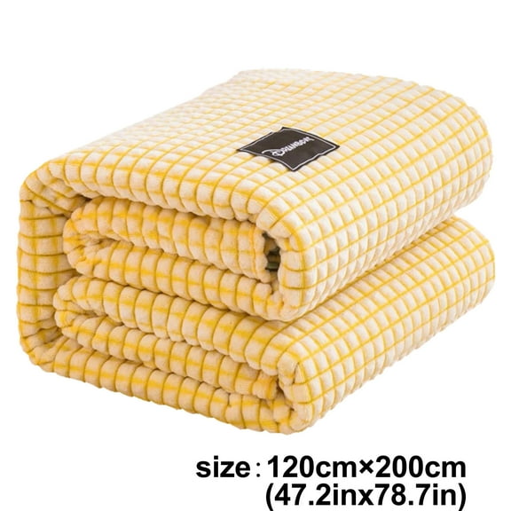 VOTRUDI Weighted Chunky Throw Blanket,Fall Winter Plush Full Size Throws and Blankets Clearance,Heavy,Throw Blankets For Sofa,Living,Bed,Outdoor,Yellow