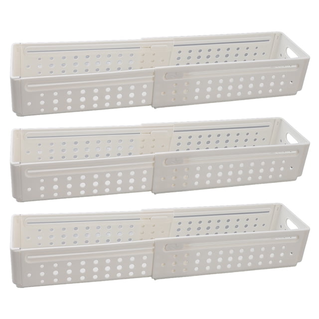 Bac de Rangement Pliable, Bac de Rangement en Plastique Multifonctionnel Boîte de Rangement Rétractable Empilable Extensible Contenant de Rangement Polyvalent pour Fournitures de Cuisine Maison Bureau