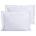 thumbnail image 1 of FLXXIE Fundas de almohada estándar de microfibra, juego de 2 fundas de almohada suaves resistentes a la decoloración, a las arrugas y al encogimiento, con cierre de sobre, fundas Euro Sham (blanco 20, 1 of 5
