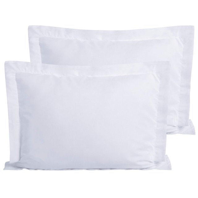 FLXXIE Fundas de almohada estándar de microfibra, juego de 2 fundas de almohada suaves resistentes a la decoloración, a las arrugas y al encogimiento, con cierre de sobre, fundas Euro Sham (blanco 20