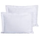 thumbnail image 1 of FLXXIE Fundas de almohada estándar de microfibra, juego de 2 fundas de almohada suaves resistentes a la decoloración, a las arrugas y al encogimiento, con cierre de sobre, fundas Euro Sham (blanco 20, 1 of 5
