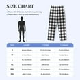 thumbnail image 4 of Logiee Black White Plaid Print Pajama Pants for Men,Men’s Pajama Bottoms,Mens PJ Pants with Pockets & Button Fly-Large, 4 of 6