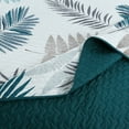 thumbnail image 7 of 3 Piece Printed Leaf Quilt Set Lightweight Bedspread Set ME507, 7 of 7
