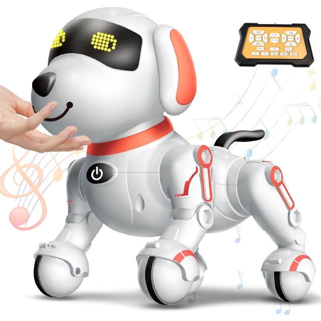 Perro robot Dolanus para niños de 8 a 12 años con mando a distancia
