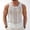 White, variant on Men's Muscle Tank Tops Open-Knit Crochet Summer Beach Vacation Shirts Sleeveless Scoop Neck Lightweight Breathable Casual Hollow Out