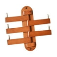 thumbnail image 5 of deevoka Wall Mounted Coat Hooks Minimalist Wood Wall Hooks for Scarves Bag Apartment Cherry wood, 5 of 9