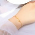 thumbnail image 4 of RSAMD Cardiogram Charm Bracelet Women Stainless Steel Hand Bracelets Fashion Jewelry-Gold, 4 of 9