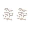 thumbnail image 3 of Minnieouse 8 piezas de anillos para pezones, accesorio de moda de acero inoxidable, hermosa joyería Sexy para Piercing, decoración de pecho para niña, Type2 NO2 Minnieouse CBP271250, 3 of 5