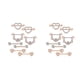 thumbnail image 1 of Minnieouse 8 piezas de anillos para pezones con barra joyería para Piercing senos femeninos Oro rosa, 1 of 6