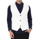 thumbnail image 1 of Chalecos Con Cuello En V Para Hombre, Bolsillos Sin Mangas, Chaleco Informal blanco M, 1 of 5