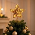 thumbnail image 4 of Orangide Christmas Lighted Tree Topper Star Tinsel Pentagram Glowing Decor for Xmas Holiday Indoor Home Party, 4 of 6