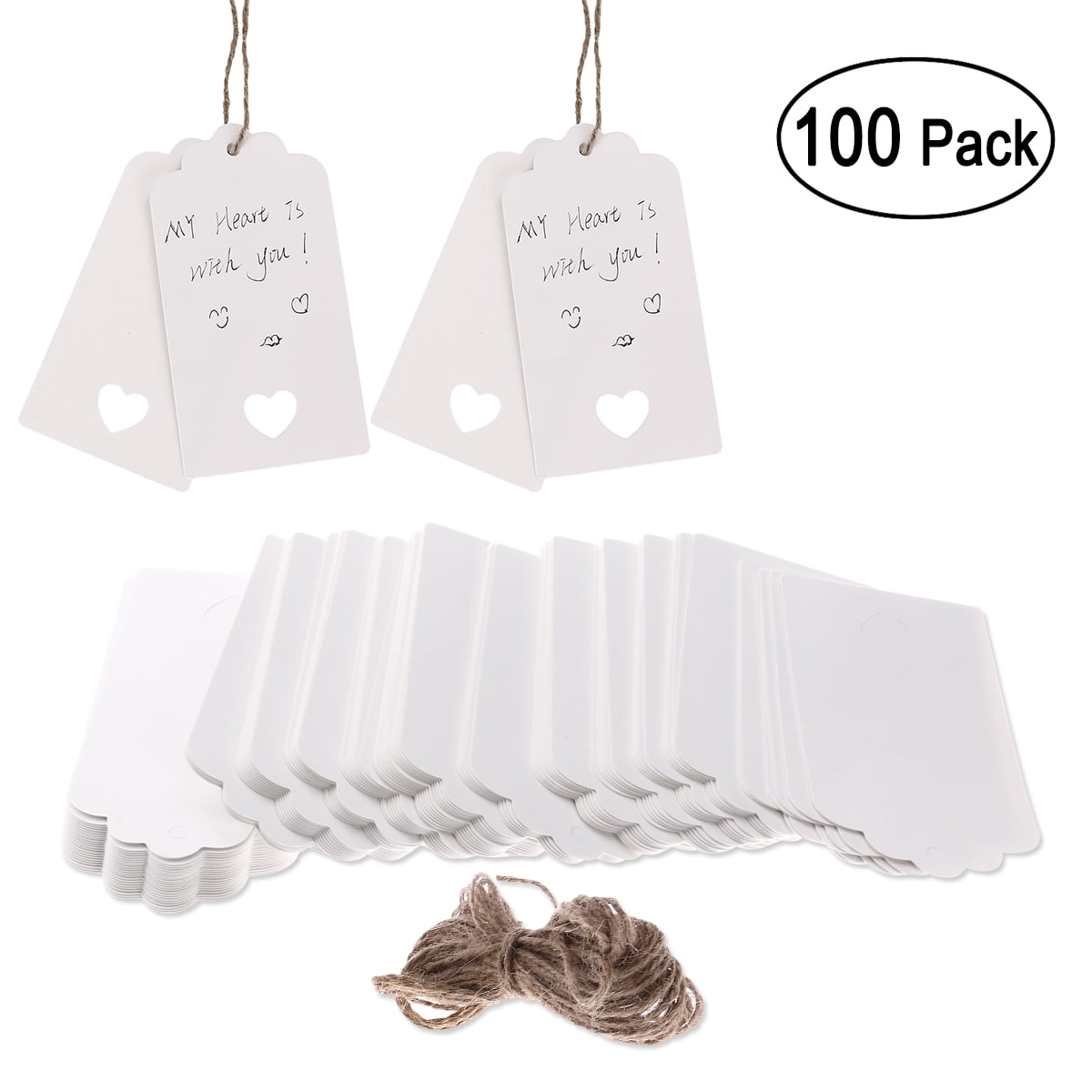 100pcs Kraft Paper Tags Scalloped Rectangle Blank label DIY Wedding Scrapbooking 100pcs Kraft Paper Tags Scalloped Rectangle Blank label DIY Wedding Scrapbooking