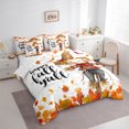 thumbnail image 3 of Manfei Cartoon Scarecrow Twin Bedding Sets 7pcs, Autumn Fallen Leaves Bedding Comforter Set, Happy Fall Y'All Print Sheet Sets, Lightweight Room Decor, 3 of 8