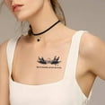 thumbnail image 3 of 24 hojas de tatuajes temporales para mujeres niñas cuello brazo, tatuajes falsos muslo, tatuaje adultos, 3 of 6