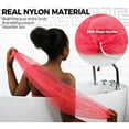 thumbnail image 4 of PDNRPSP 1 Pieces African Net Bath Sponge, African Exfoliating African Scrubbing Long Net Rag, Back Scrubber Skin Smoother Great for Daily Use (Pink), 4 of 8