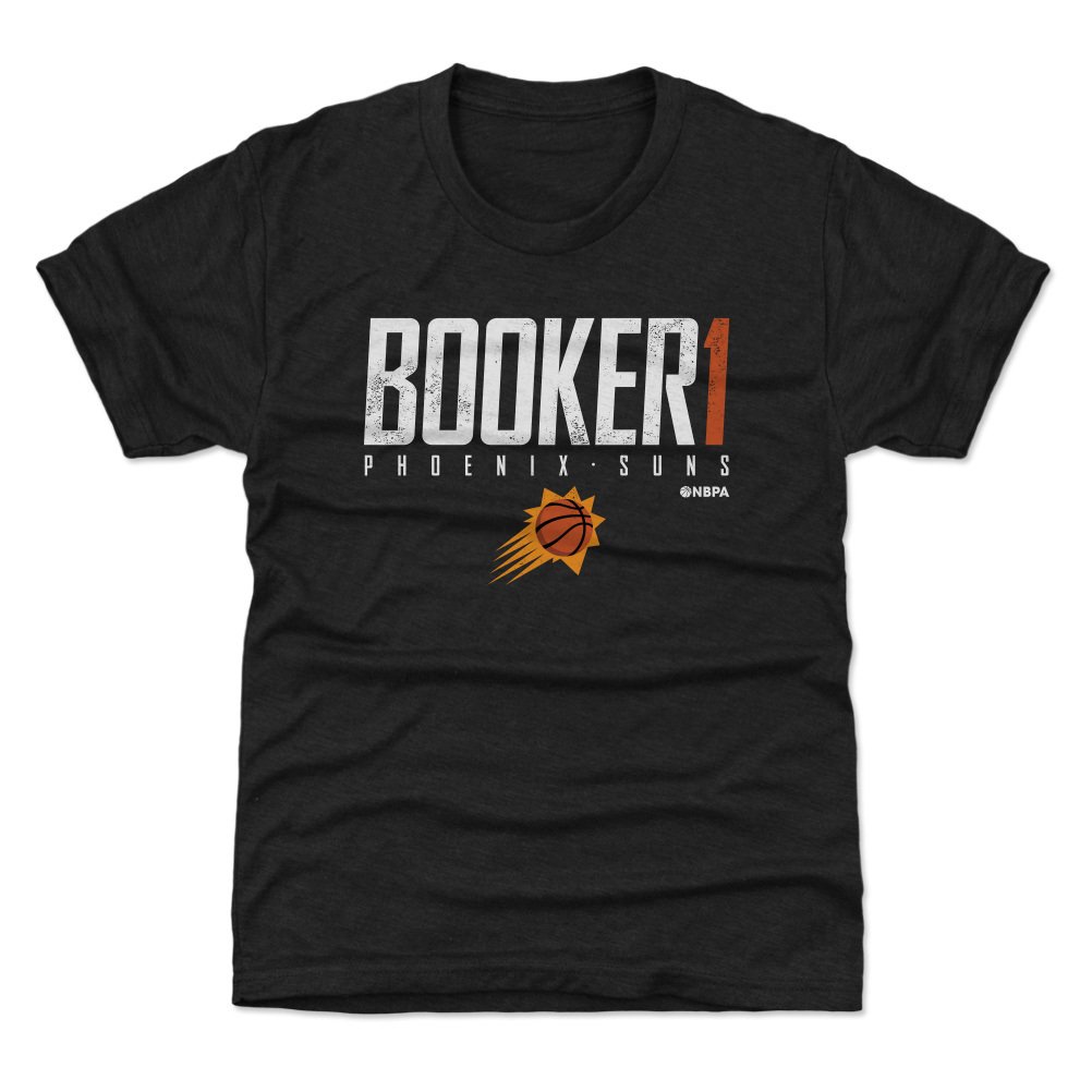 Youth 500 Level Devin Booker Black Phoenix Suns Elite T-Shirt
