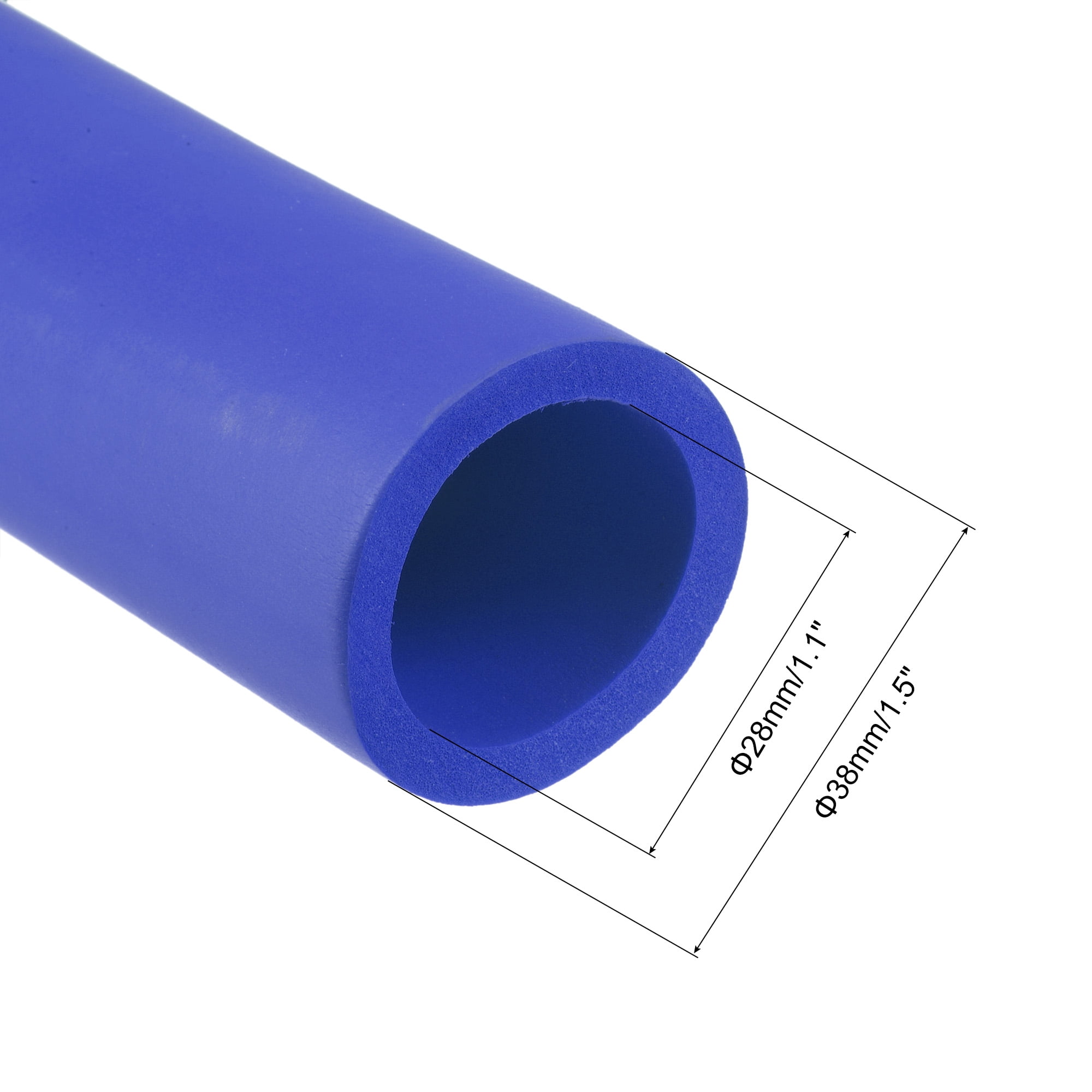 Unique Bargains Foam Tubing for Handle Grip Support and Protection Blue 1.10" ID