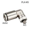 thumbnail image 1 of PL Copper nickel plated pneumatic connector hose 4 6 8 10 12mm pipe connector plastic connector compressor push in quick release, 1 of 5