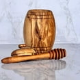 thumbnail image 6 of Olive Wood Honey Pot w/Honey Dipper, 6 of 7