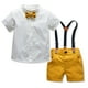thumbnail image 2 of Ropa Para Bebés, Ropa Para Niños Pequeños, Blusa De Manga Corta A La Moda, Mono De Color Sólido, Traje De Caballero Blanco Odeerbi LM103-11388, 2 of 9