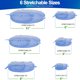 thumbnail image 2 of Tapas elásticas de silicona para contenedores de alimentos - Reutilizables premium (paquete de 6) - Cubiertas a prueba de fugas y ecológicas para almacenar alimentos frescos en recipientes de, 2 of 7