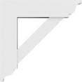 thumbnail image 3 of 5"W x 24"D x 24"H Standard Traditional Architectural Grade PVC Bracket with Traditional Ends, 3 of 11