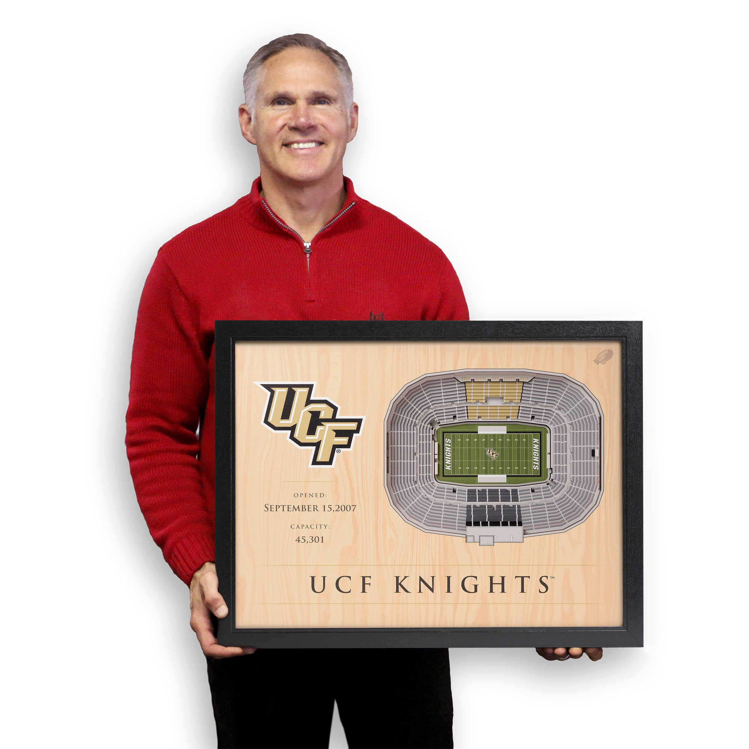 YouTheFan NCAA UCF Knights FB 25-Layer Stadiumview Wall Art