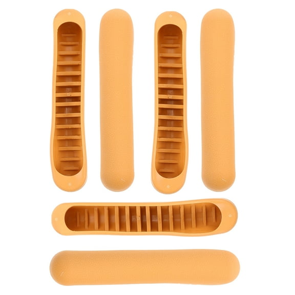 Raindrops Armpit Crutch Mat Tpr Yellow 6Pcs 7.5X1.6X1.4In