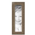 thumbnail image 2 of ArtToFrames 4" x 14" Silver Victorian Emboss Picture Frame, 4x14 inch Silver Wood Poster Frame (WOM-5082), 2 of 7