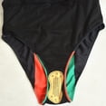 thumbnail image 6 of Women's One Piece Caribbean Flag Rasta Body Shaping Red Yellow Green Monokini Swimsuit Swimwear Bathing Suit, 6 of 7
