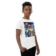 thumbnail image 3 of Superheroes Unite! T-Shirt – Power, Style & Action in Every Thread - Youth Short Sleeve T-Shirt copy (White, M), 3 of 3
