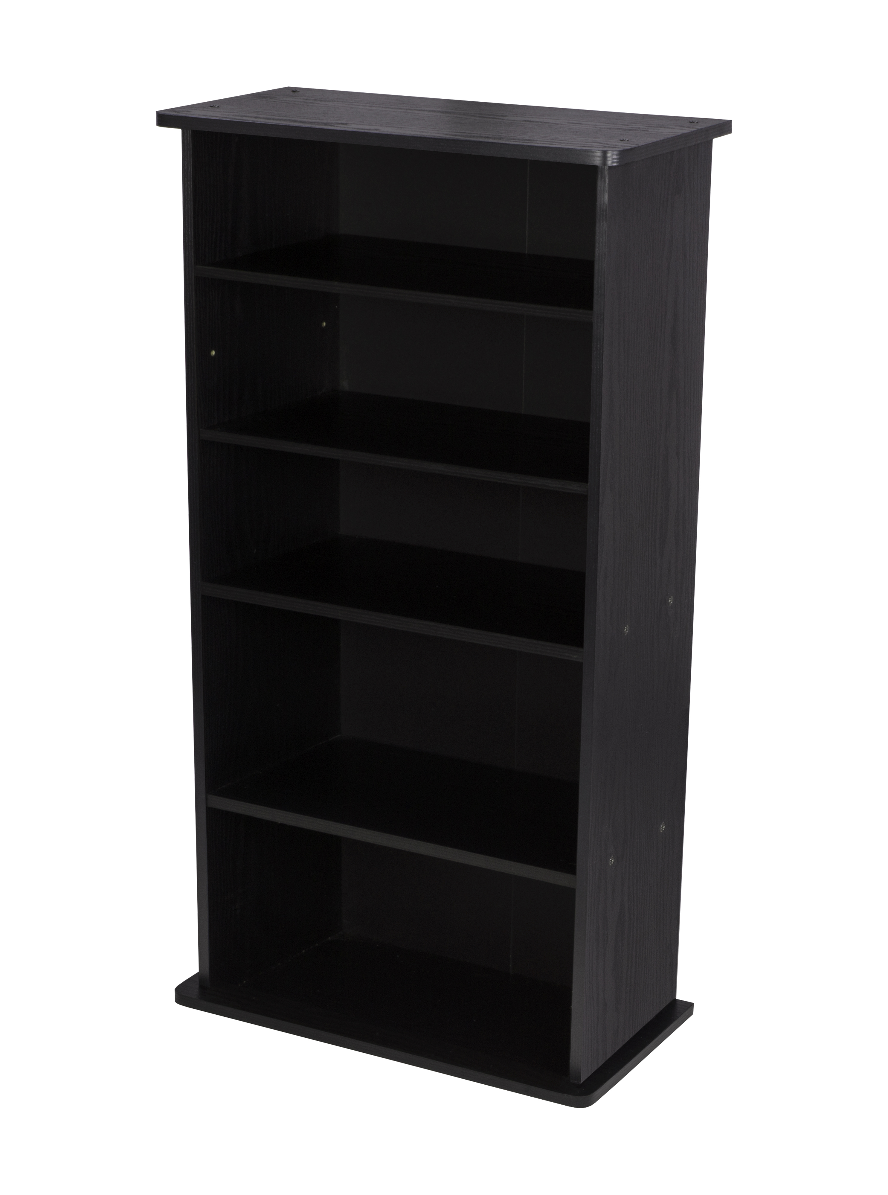 Atlantic 36 Drawbridge Wood Media Storage Shelf 7 Depth 240 Cds 108 Dvds Flat Black Walmart Com Walmart Com