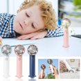 thumbnail image 1 of Iumwxz Portable Fan Handheld Fan. Mini Handheld Coolin Fan. Usb Charging Hanging Large Wind Light Tone Portable Handheld Small Fan Mini Fan Blue Plastic All Flyers & Lookbooks, 1 of 6