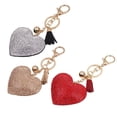 thumbnail image 2 of Heart Shaped Rhinestone Keychains Alloy Key Keychain Handbag Pendant Rings Crystal Key Chains Holder Birthday Gifts, 2 of 7